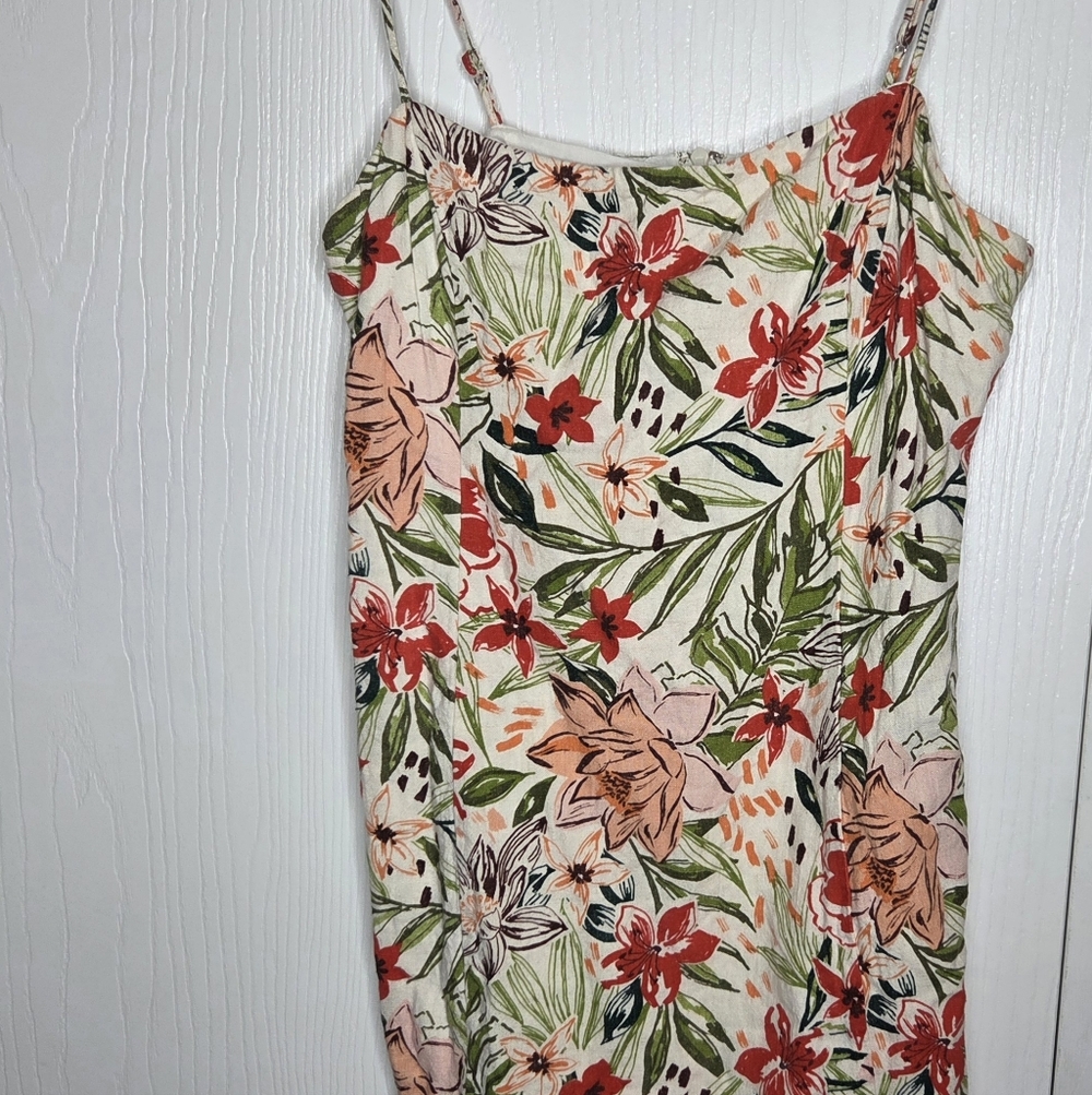 LUSH Floral Sundress Women’s Small Beachy Preppy Spaghetti Strap Dress